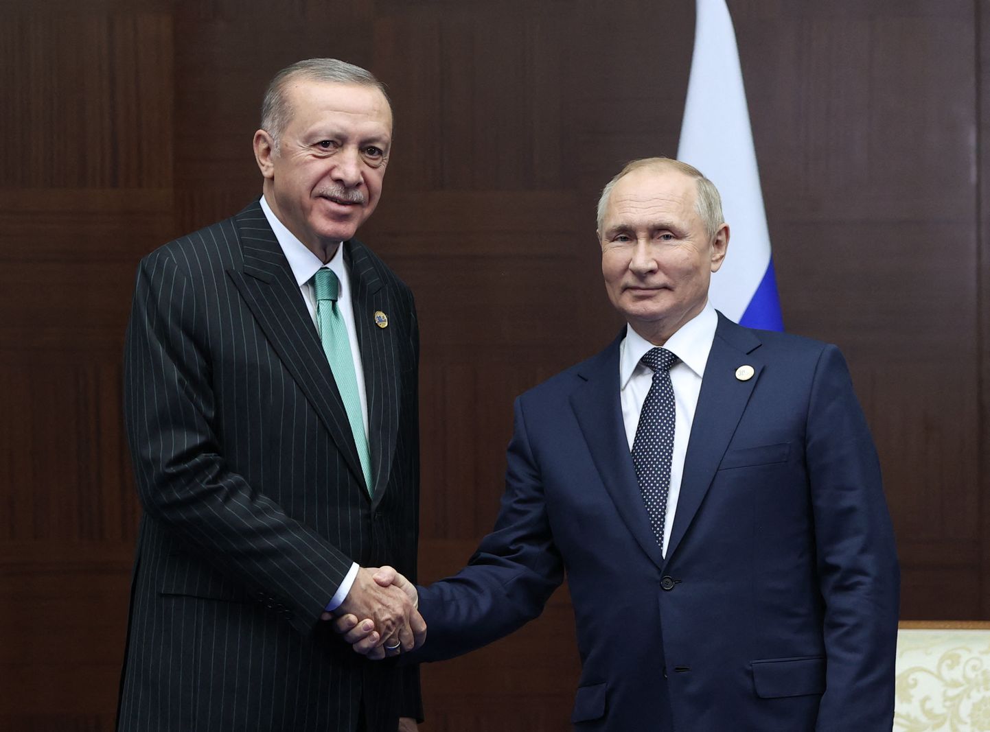 Türgi president Recep Tayyip Erdoğan ja Venemaa president Vladimir Putin.