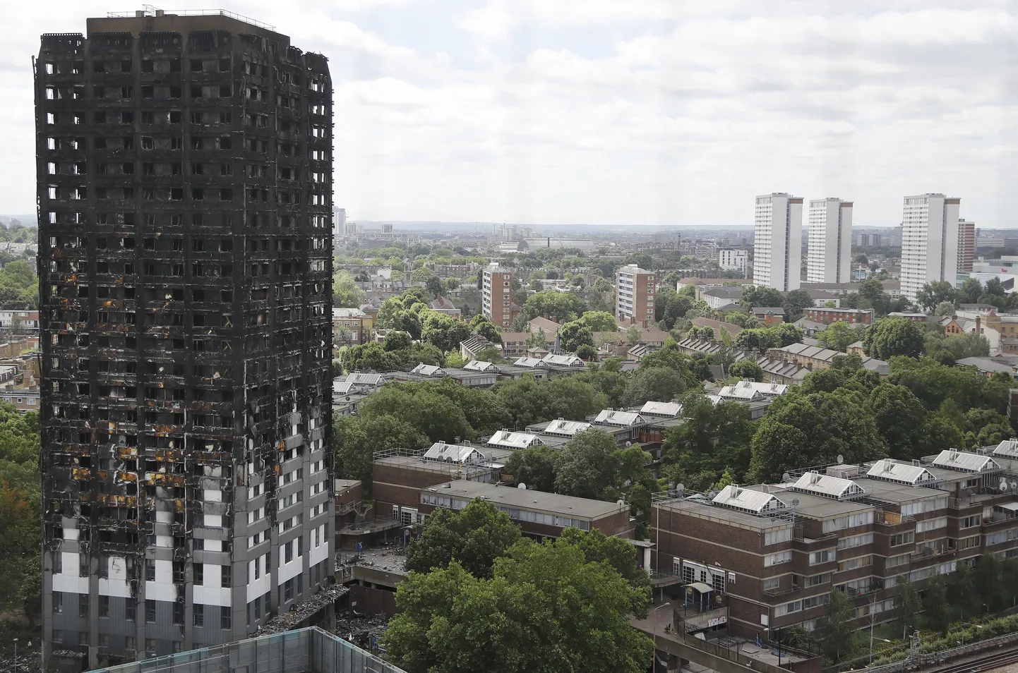 Põlenud Grenfell Tower.