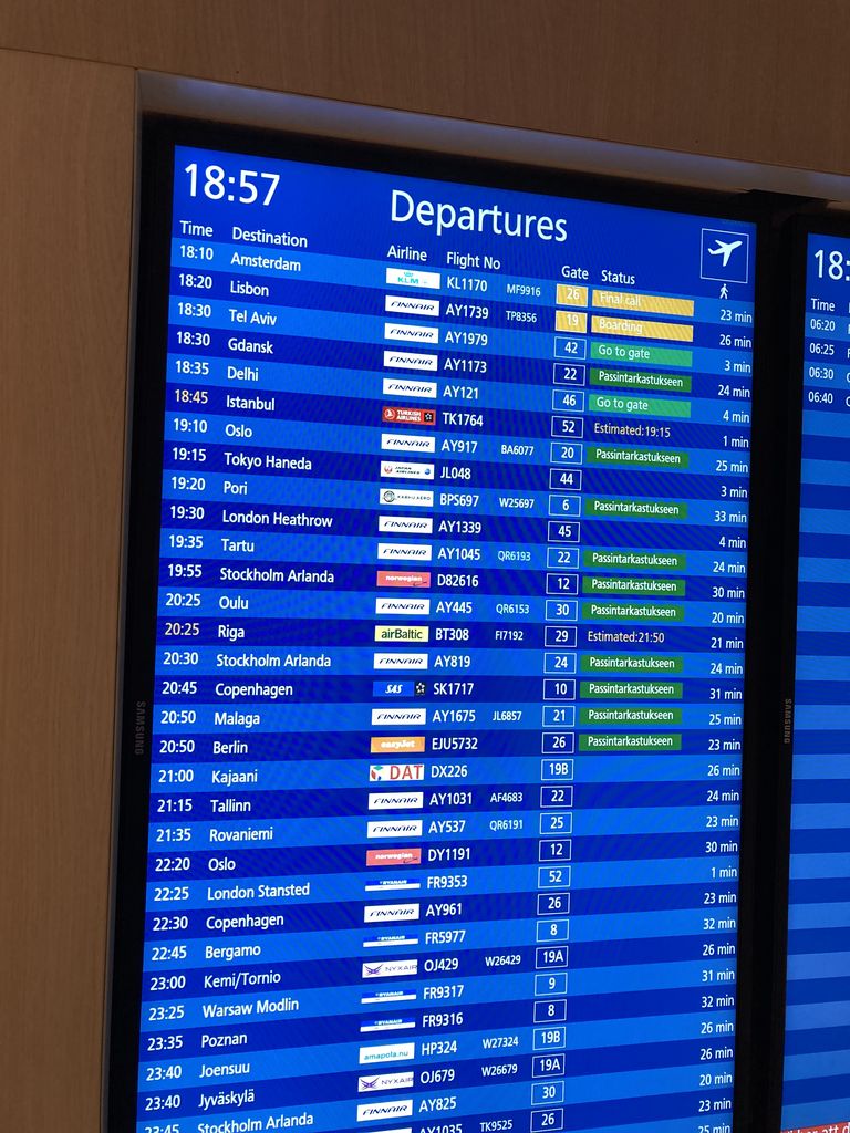 Kriisid on Finnairi lennuplaani mõneks päevaks üsna kokku tõmmanud. Loodetavasti on ees ka hetki, mil lennujaam taas rohkem täidetud harjumuspärasest siginast-saginast...