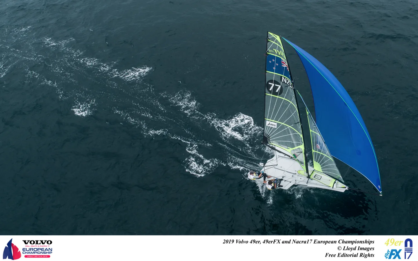 2019 aasta 49er klassi Euroopa meistrid Peter Burling ja Blair Duke