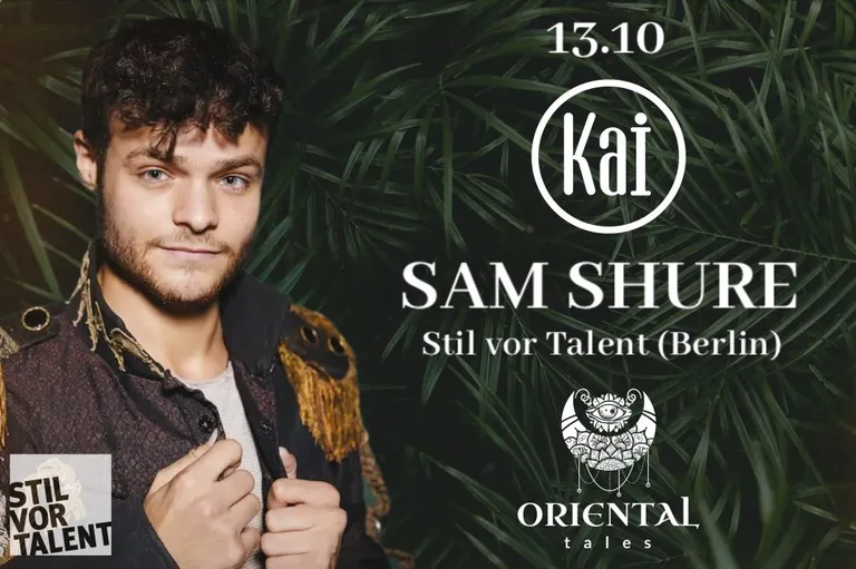 Sam Shure выступит в ресторане Kai в Таллинне