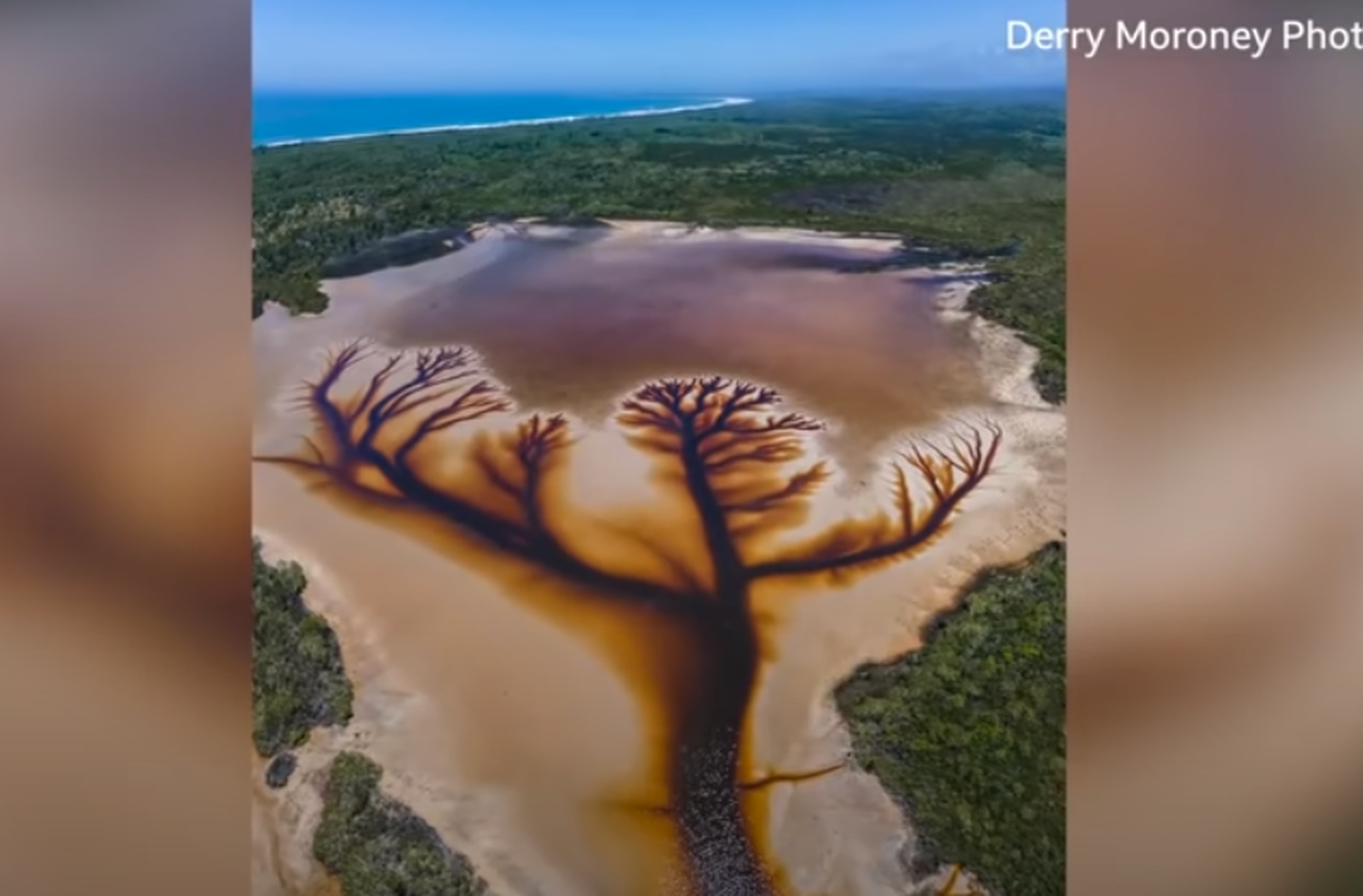 Austraalia droonifotograafile Derry Moroneyle jä silma kuivanud järve kummaline muster