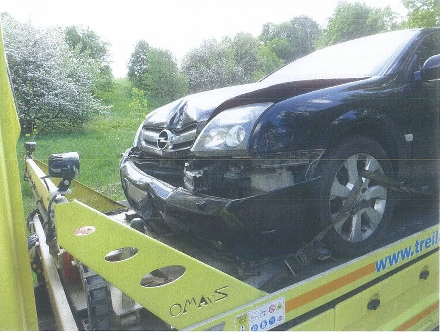Õnnetusse sattunud auto