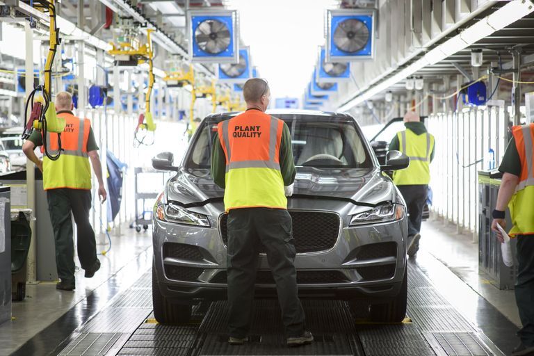 Autotootja Jaguar Land Rover tehas Suurbritannias. / Scanpix