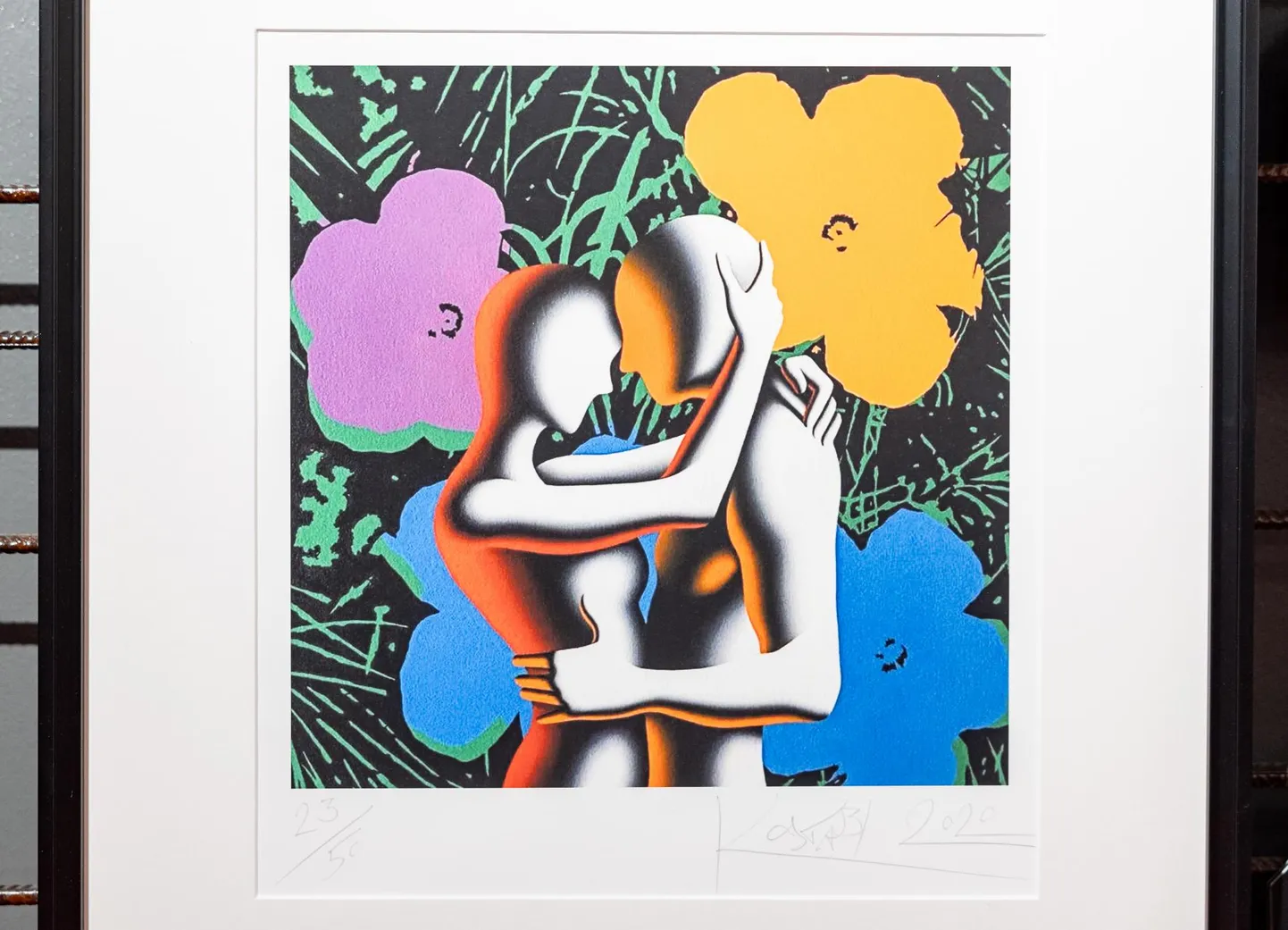 Mark Kostabi «Blossoming passion» (2020).