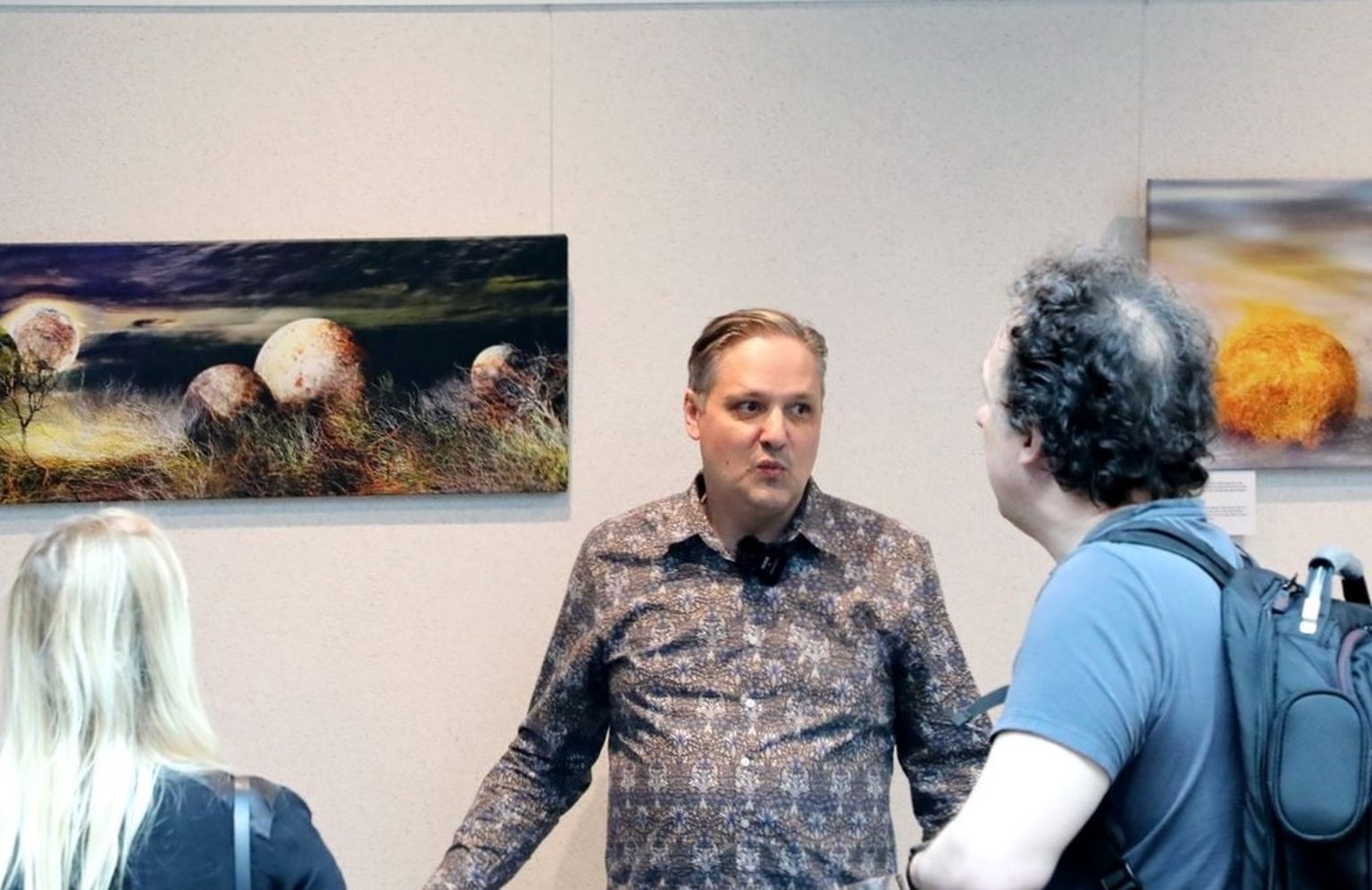 Nerva tutvustab kunstihuvilistele Delta keskuses oma näitust.