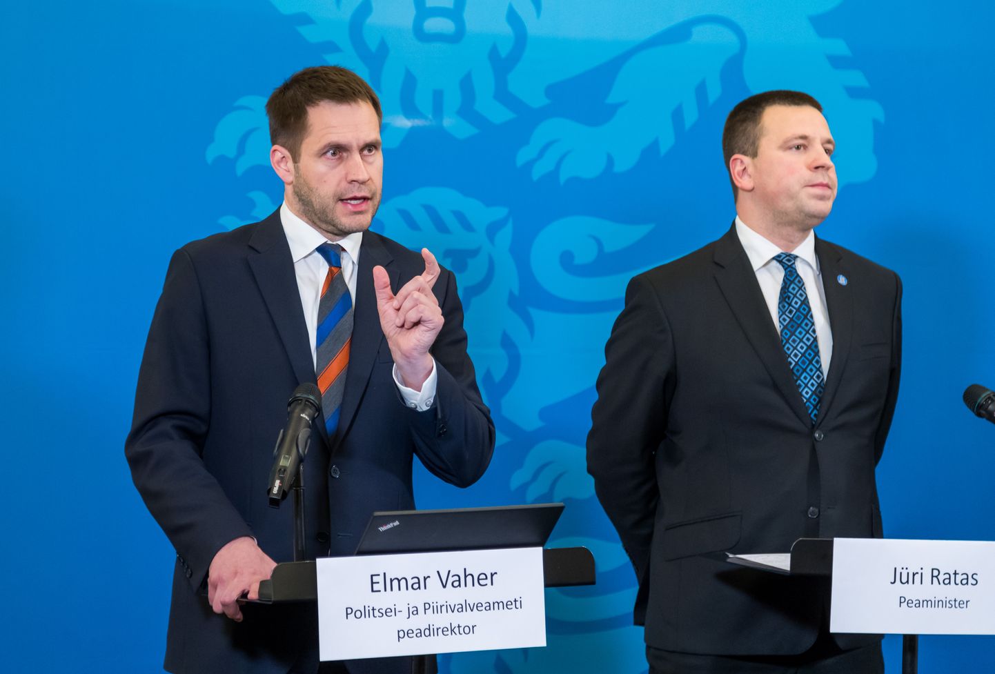 PPA peadirektor Elmar Vaher ja peaminister Jüri Ratas.