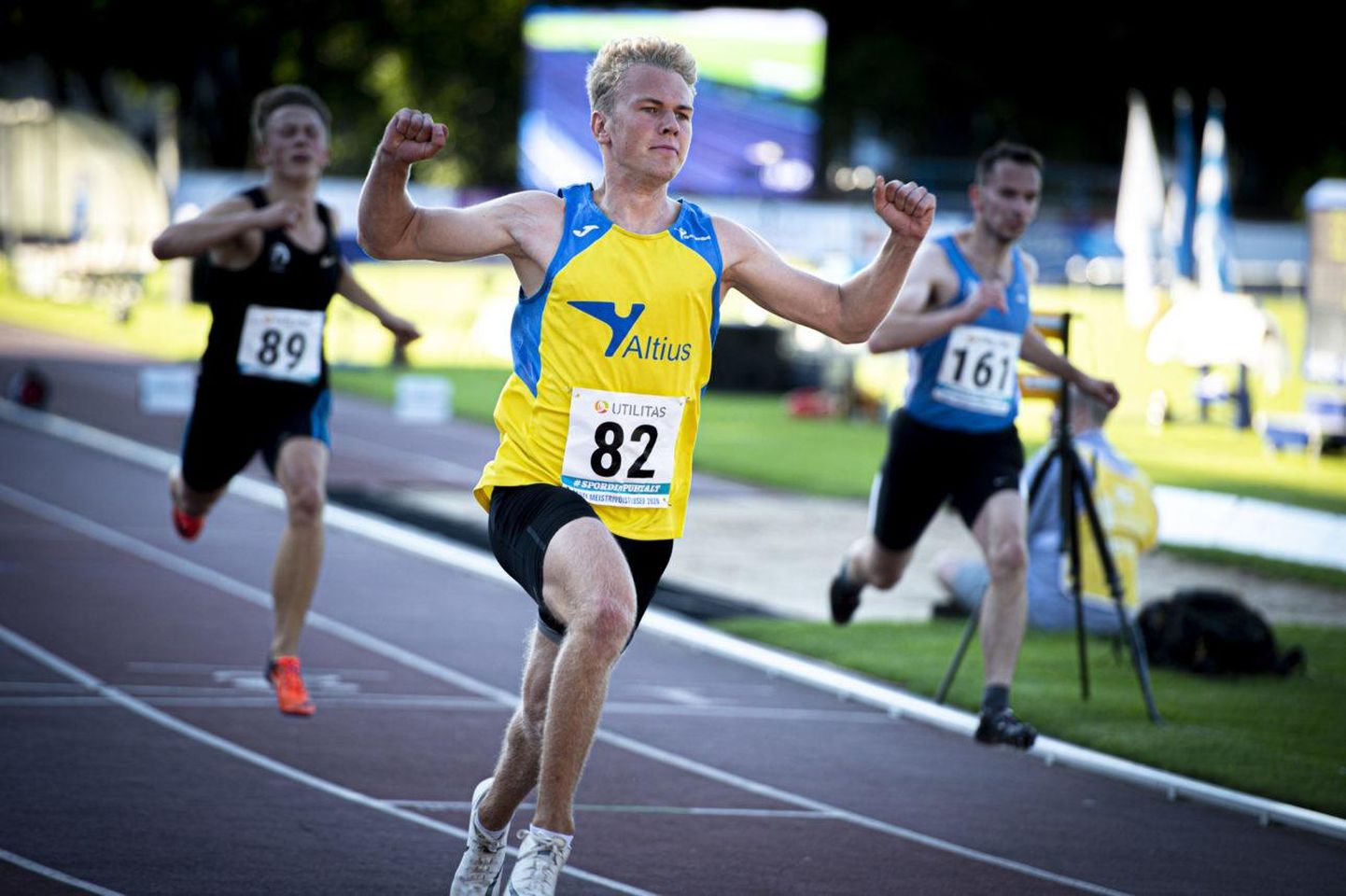 Henri Sai tuli Eesti meistriks nii 100 kui 200 meetri jooksus.