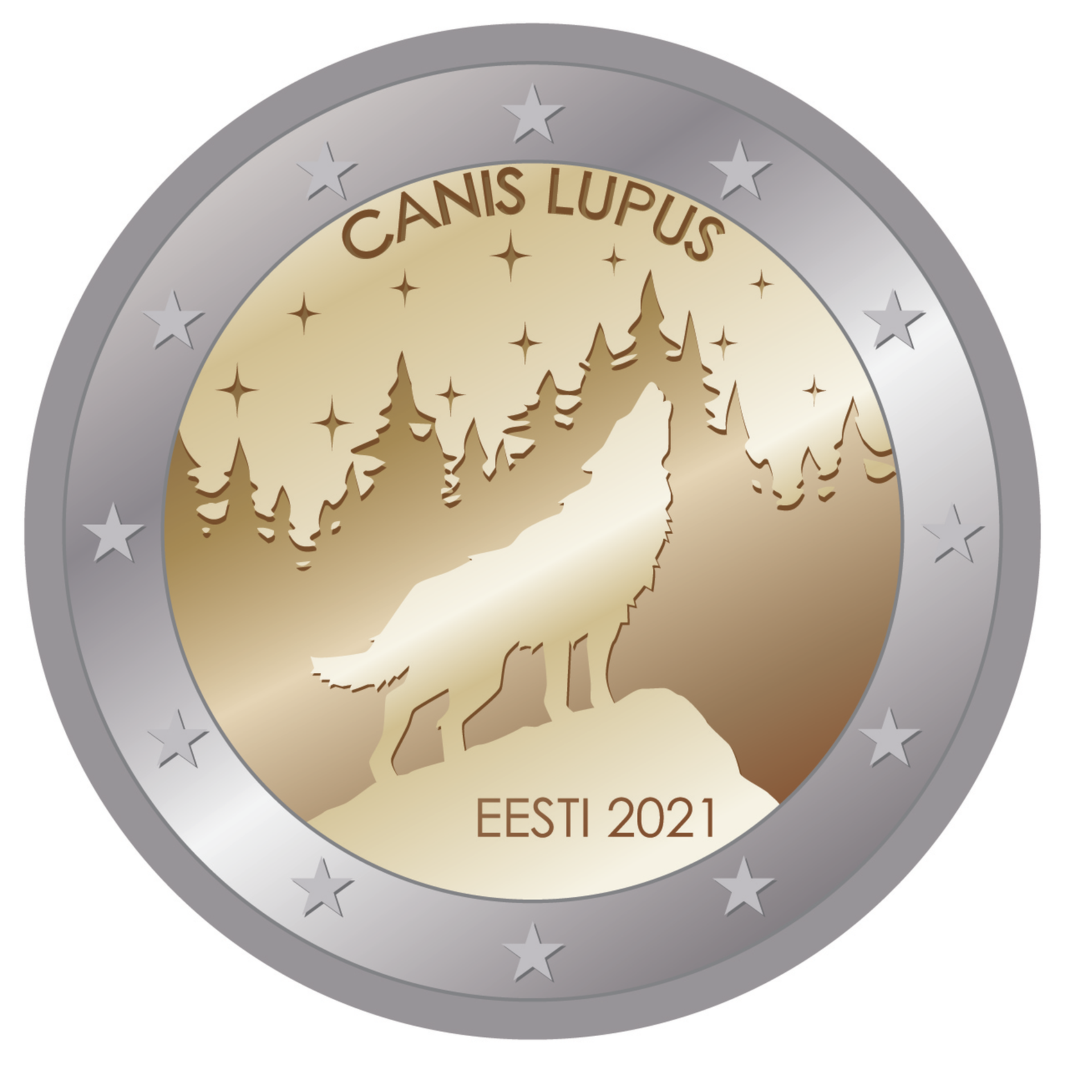 Eesti-teemaline euromünt Kriimsilm