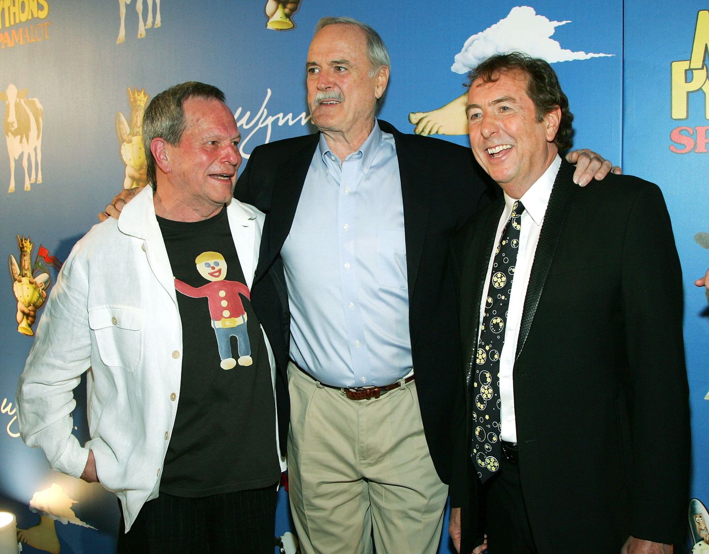 Monty Pythoni koomikutetiimi liikmed Eric Idle, Terry Gilliam ja John Cleese.