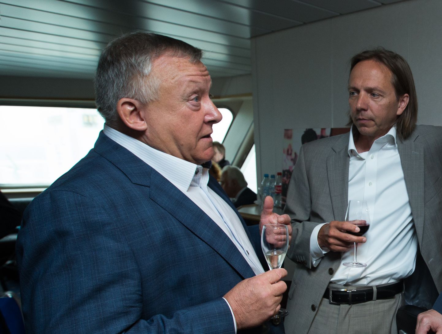 Ettevõtja Vjatšeslav Leedo (vasakul) koos ettevõtja Olav Miiliga (paremal)