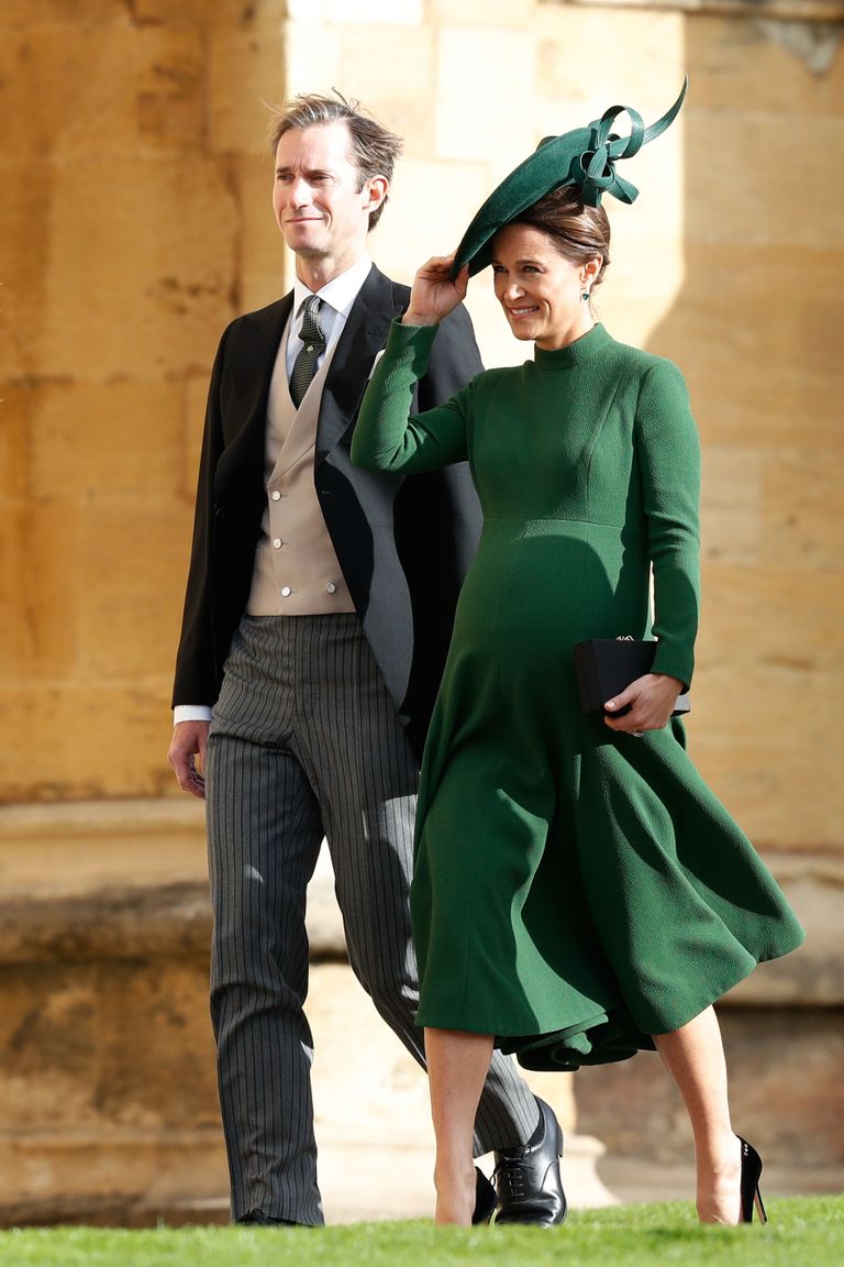 Pippa Middleton ja ta abikaasa James Matthews 12. oktoobril 2018 printsess Eugenie ja Jack Brooksbanki pulmas