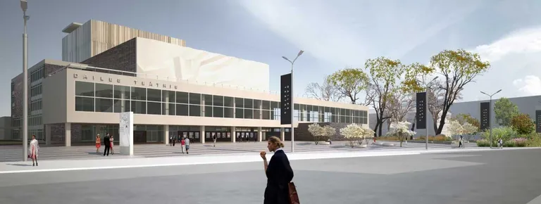 Dailes teātris - skvērs (projekta vizualizācijas izstrādājusi SIA “MADE” arhitekti)