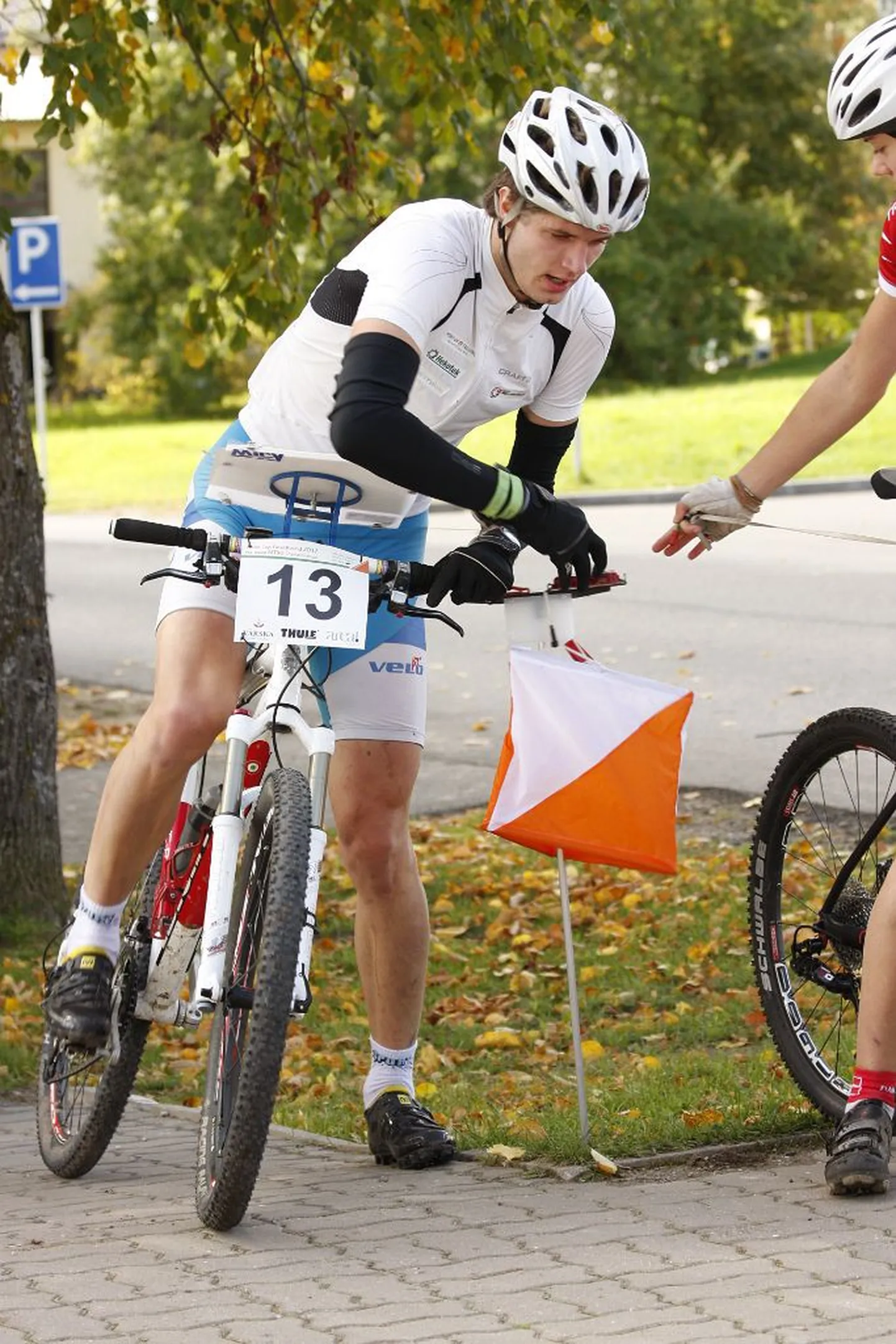 Eesti rattaorienteeruja Taaniel Tooming.