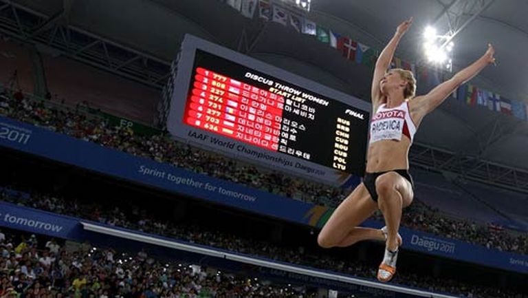 Inetas Radēvičas lēciens pasaules čempionātā Korejā 