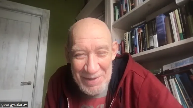 Советник Бориса Ельцина, президент фонда «Индем» Георгий Сатаров во время интервью для Rus.Postimees в марте 2023 года.