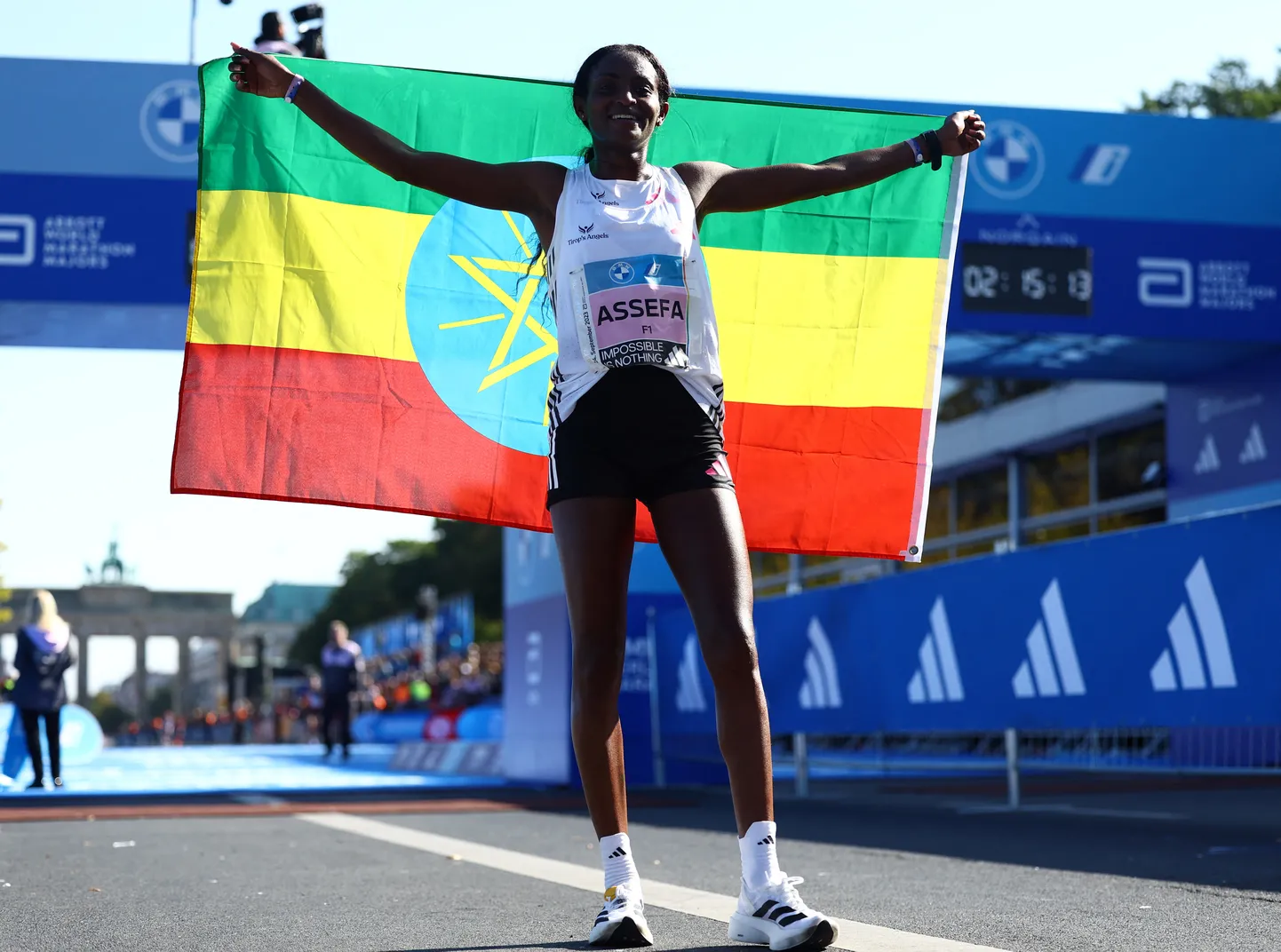 Tigist Assefa 2023. aastal Berliini maratonil.