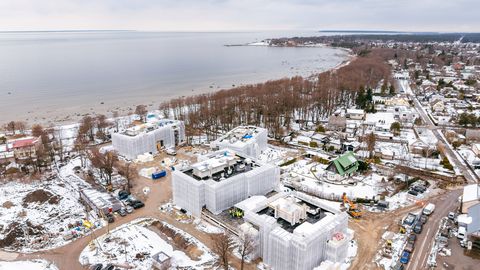 Самые близкие к морю жилые дома Эстонии достигли полной высоты и будут готовы уже осенью