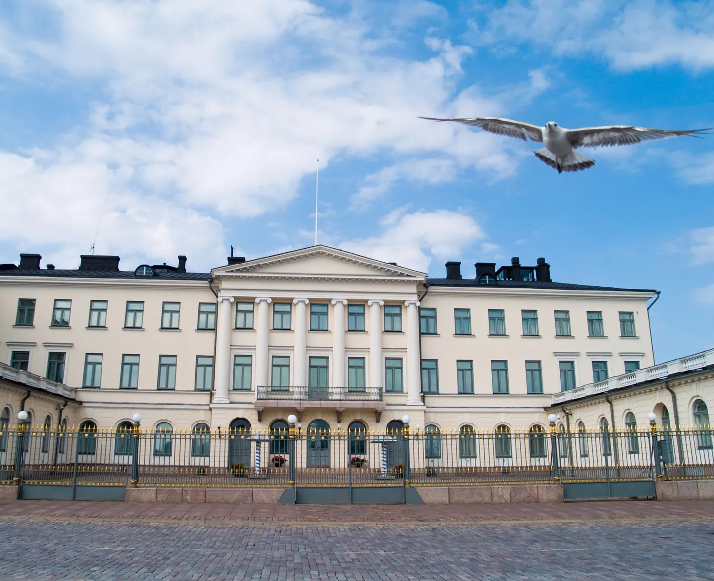 Soome presidendiloss Helsingi kesklinnas.