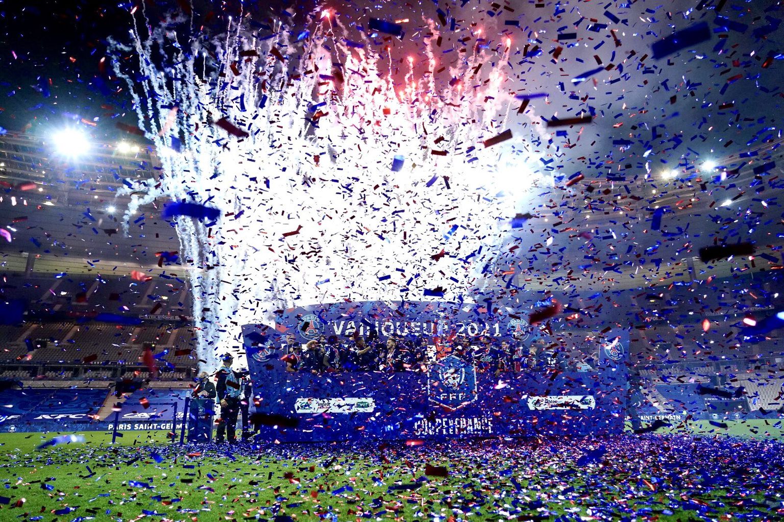 Niimoodi tähistati PSG võitu eelmise hooaja Prantsusmaa karikavõistluste finaalis.