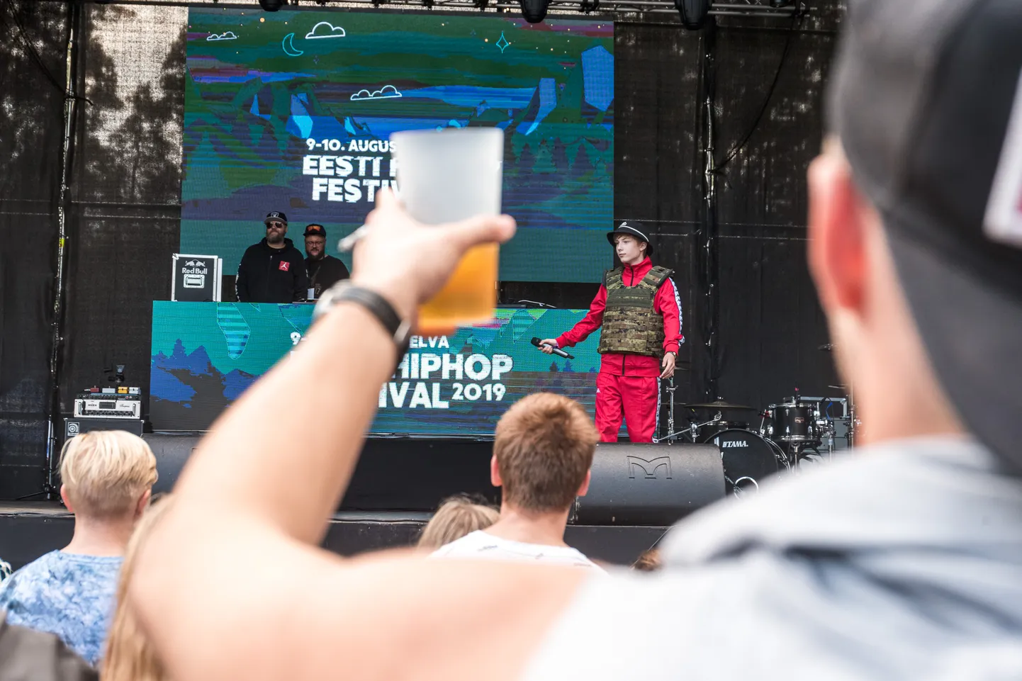 Väike PD Elvas Eesti hiphop festivalil, 10.08.2019.