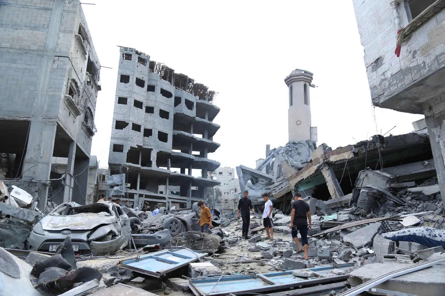 Разрушения в Газе.