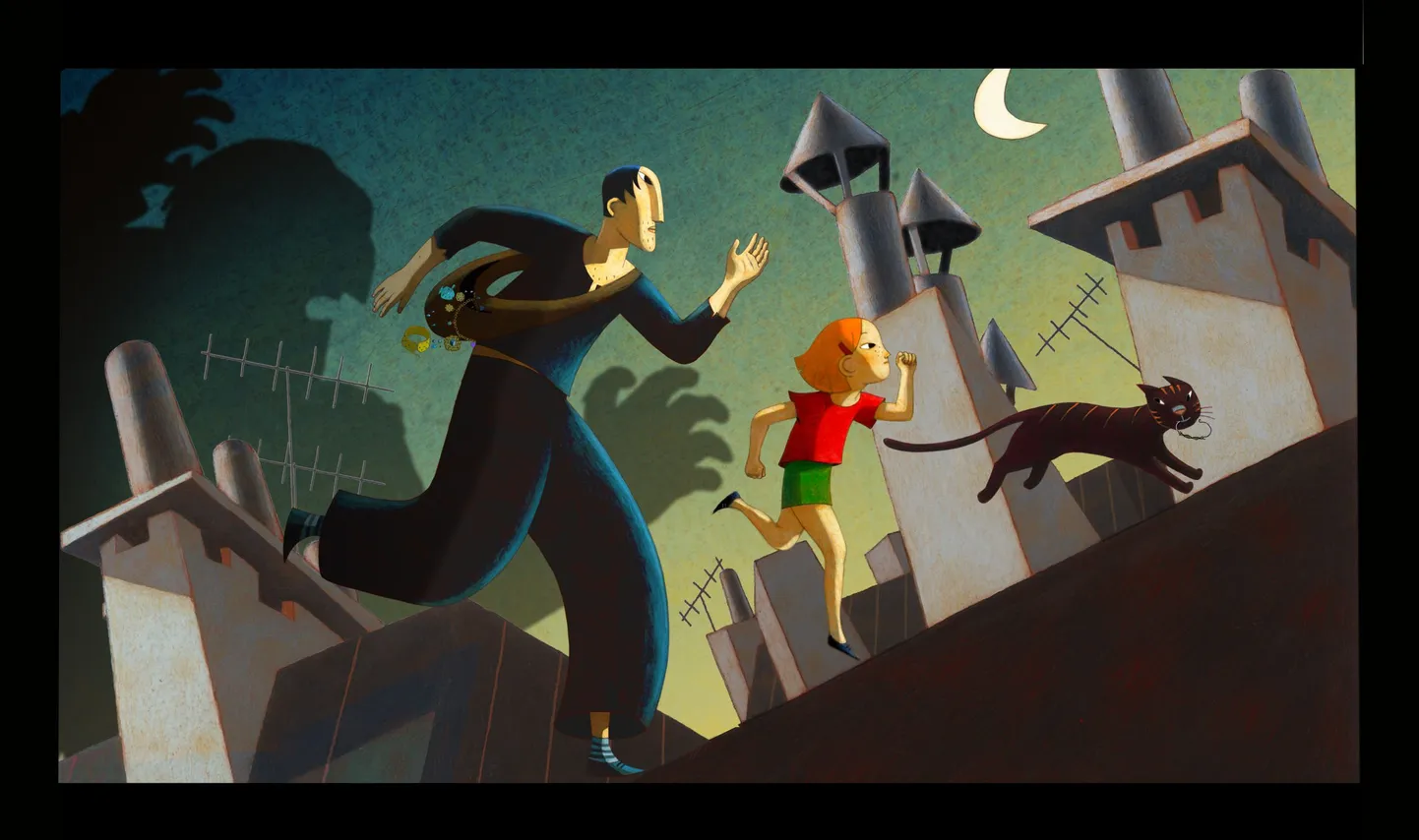 Animafilm "Üks kass Pariisis" räägib topeltelu elavast kõutsist.