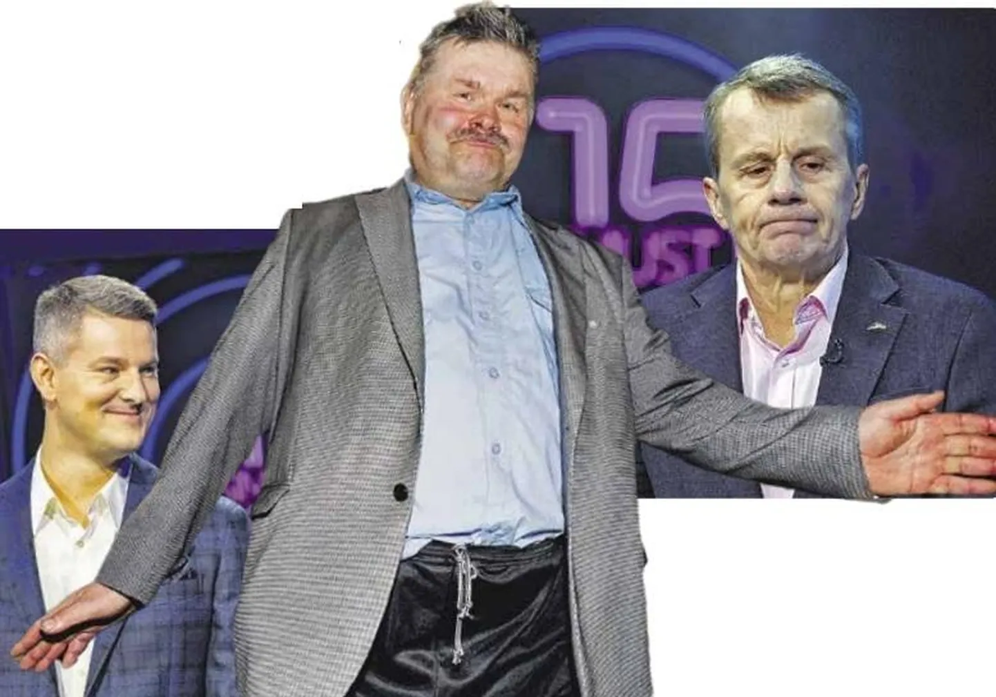 Saatejuht Jüri Butšakov, poissmees Hillar Kohv ja riigikogu liige Jürgen Ligi.