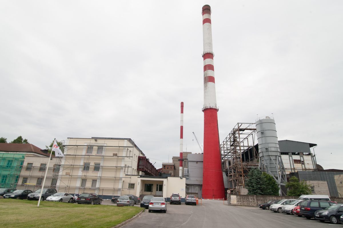 Теплоэлектростанция "VKG" в Кохтла-Ярве.