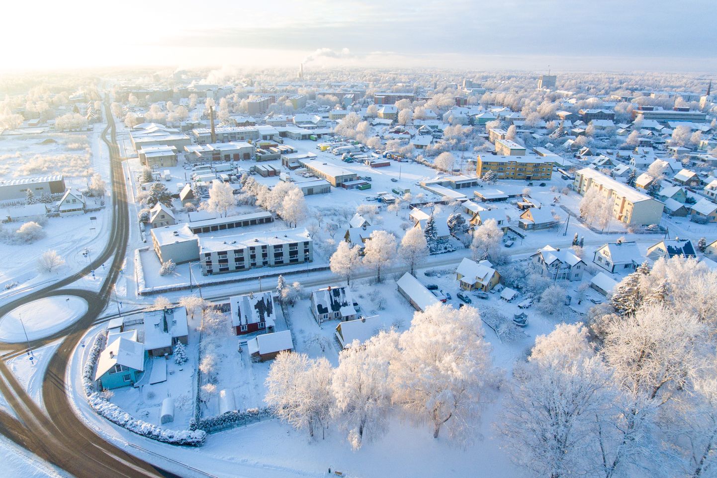 Мороз в Эстонии.