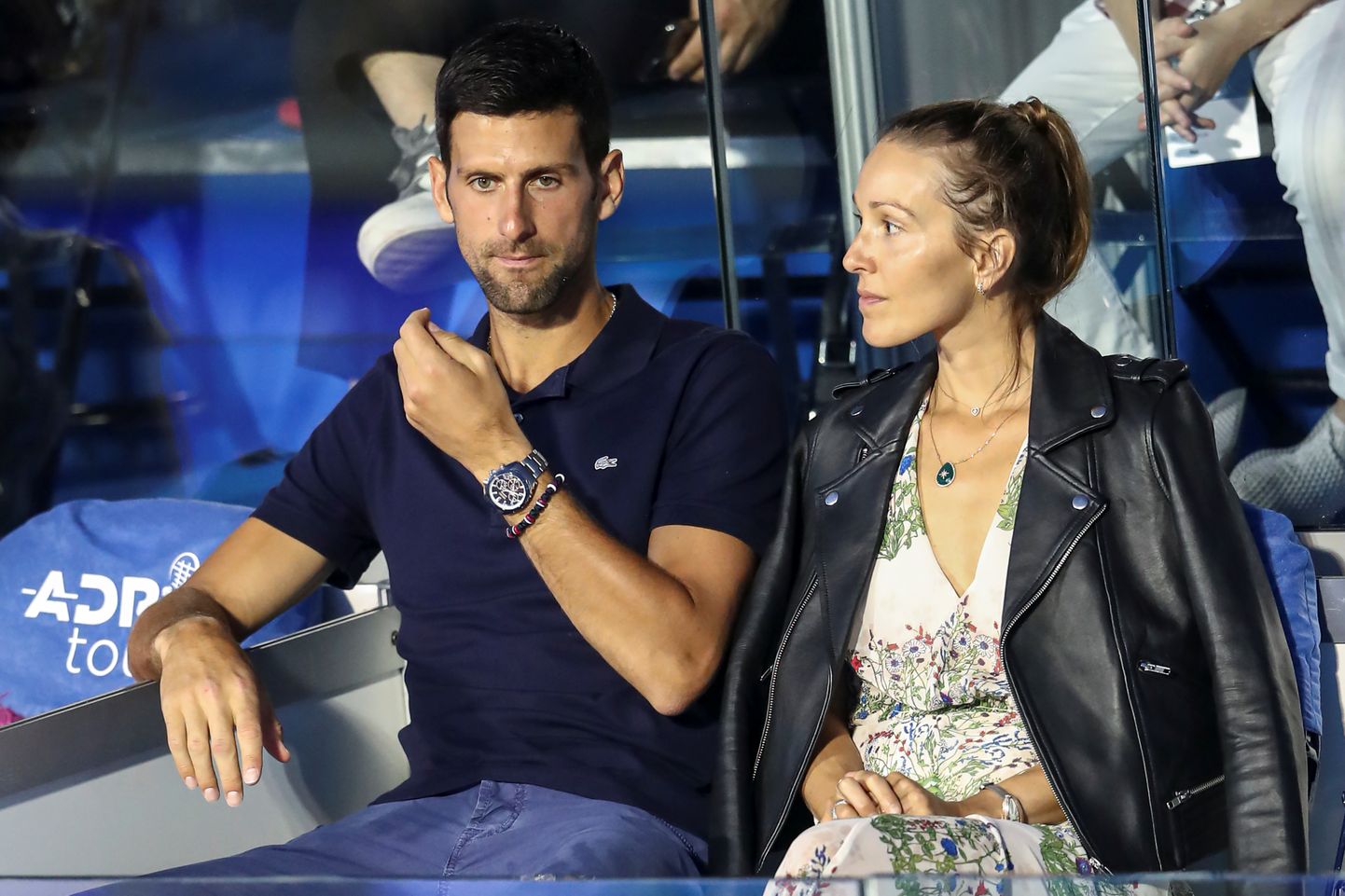 Novak Djokovic koos naise Jelenaga.