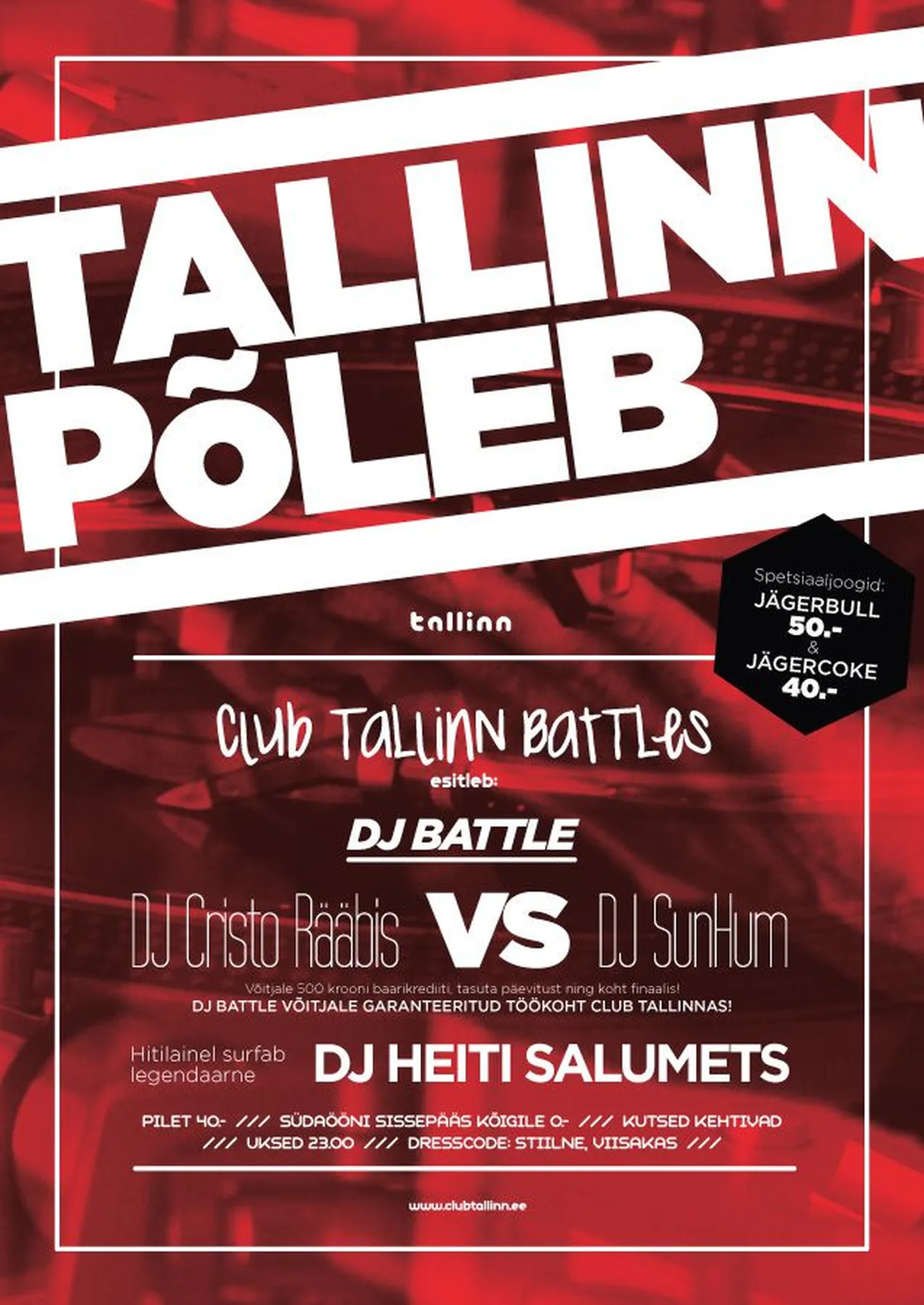 Täna õhtul Club Tallinnas DJ Battle!