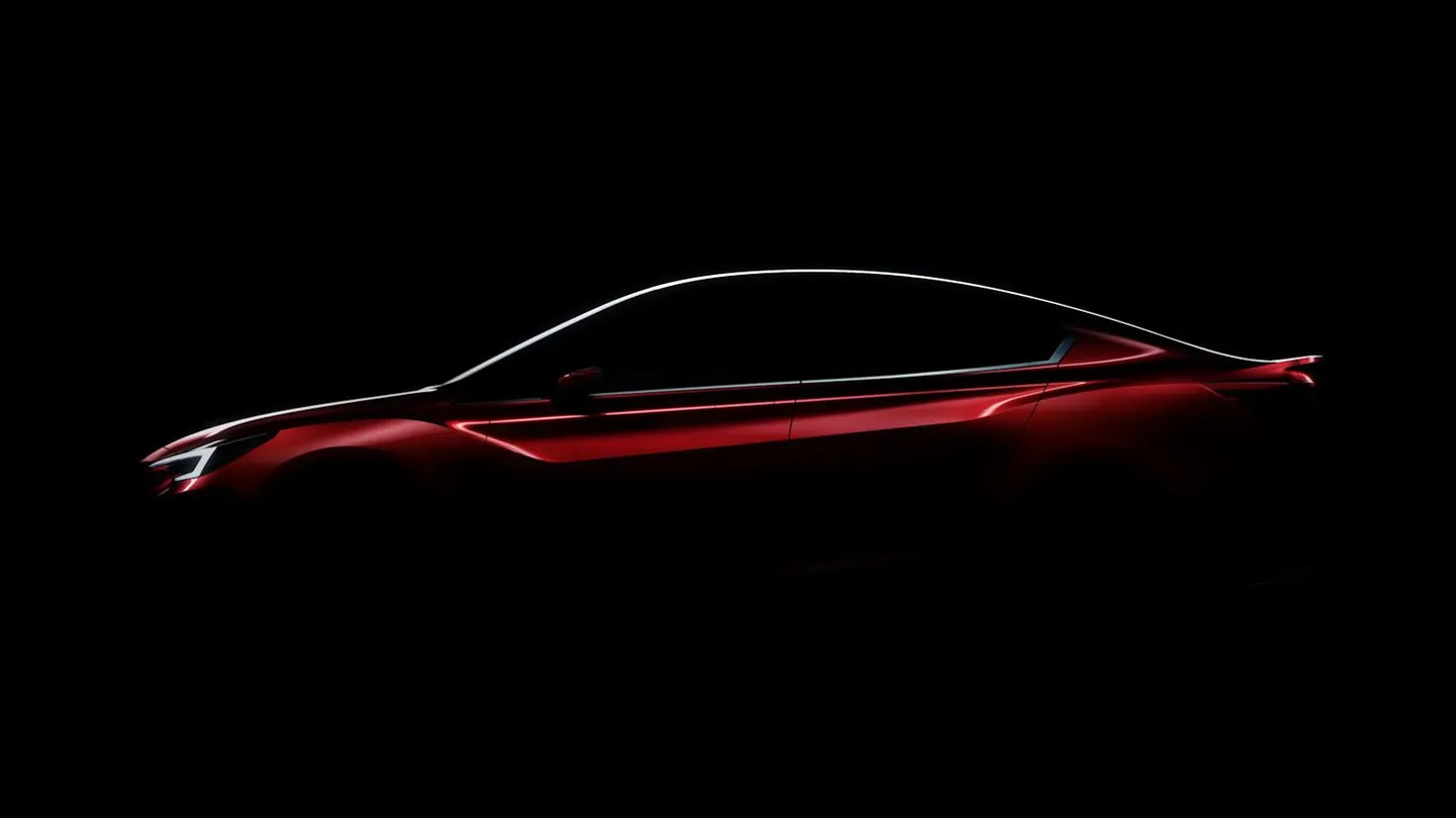 Компания Subaru опубликовала тизерное изображение концептуального седана Impreza.