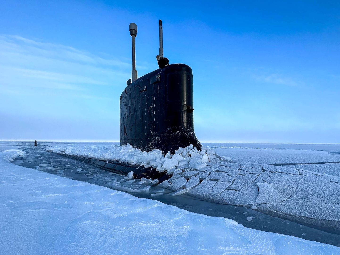 USA allveelaev USS Illinois (SSN 786) Arktikas õppusel Ice Exercise (ICEX) 2022.