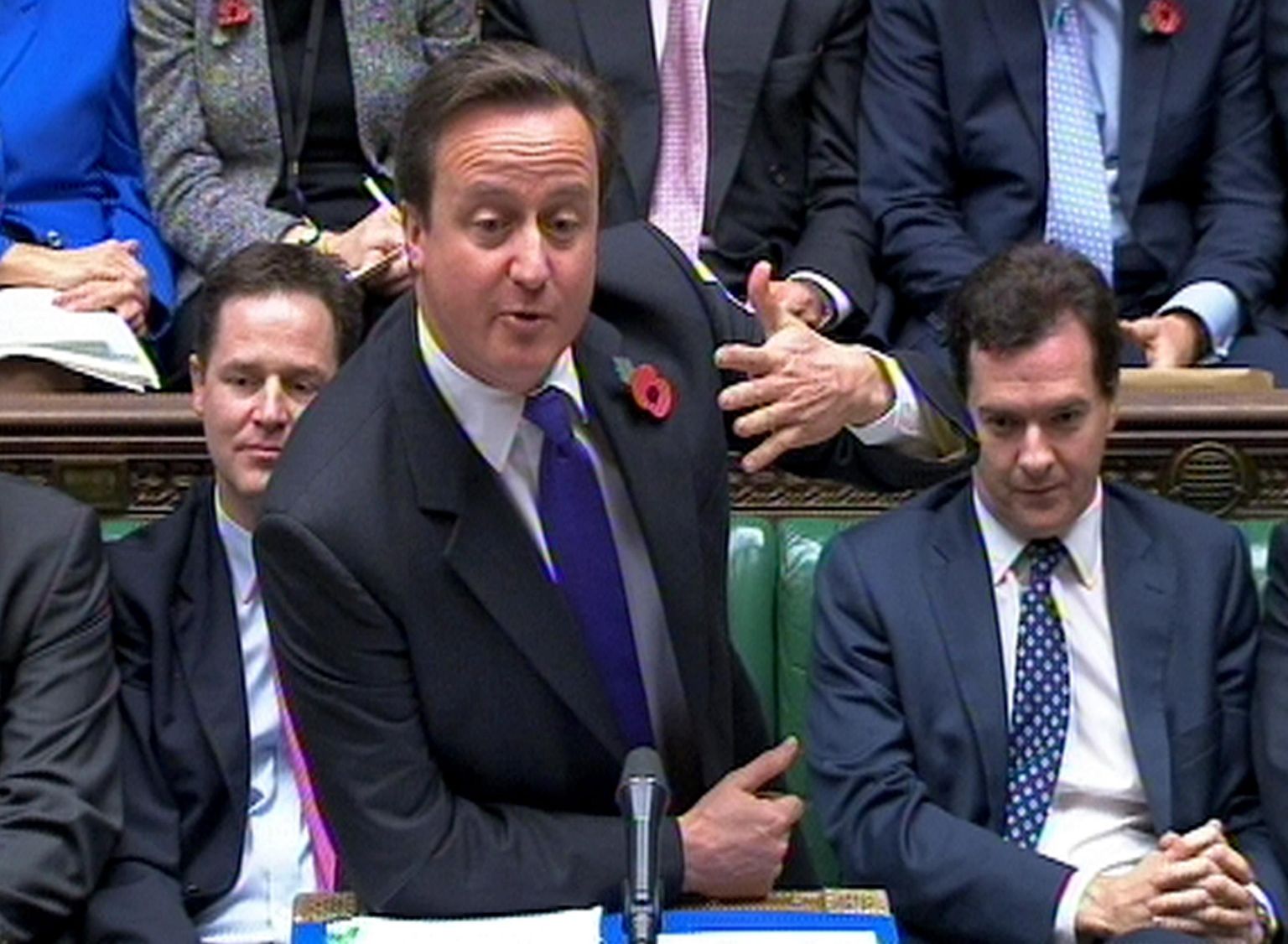 Briti peaminister David Cameron parlamendis.