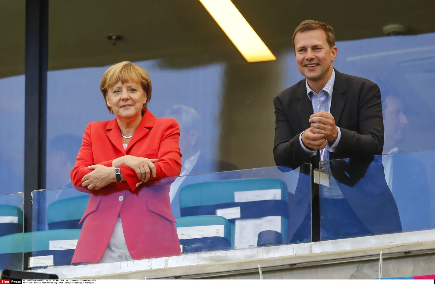 Angela Merkel ja Steffen Seibert.