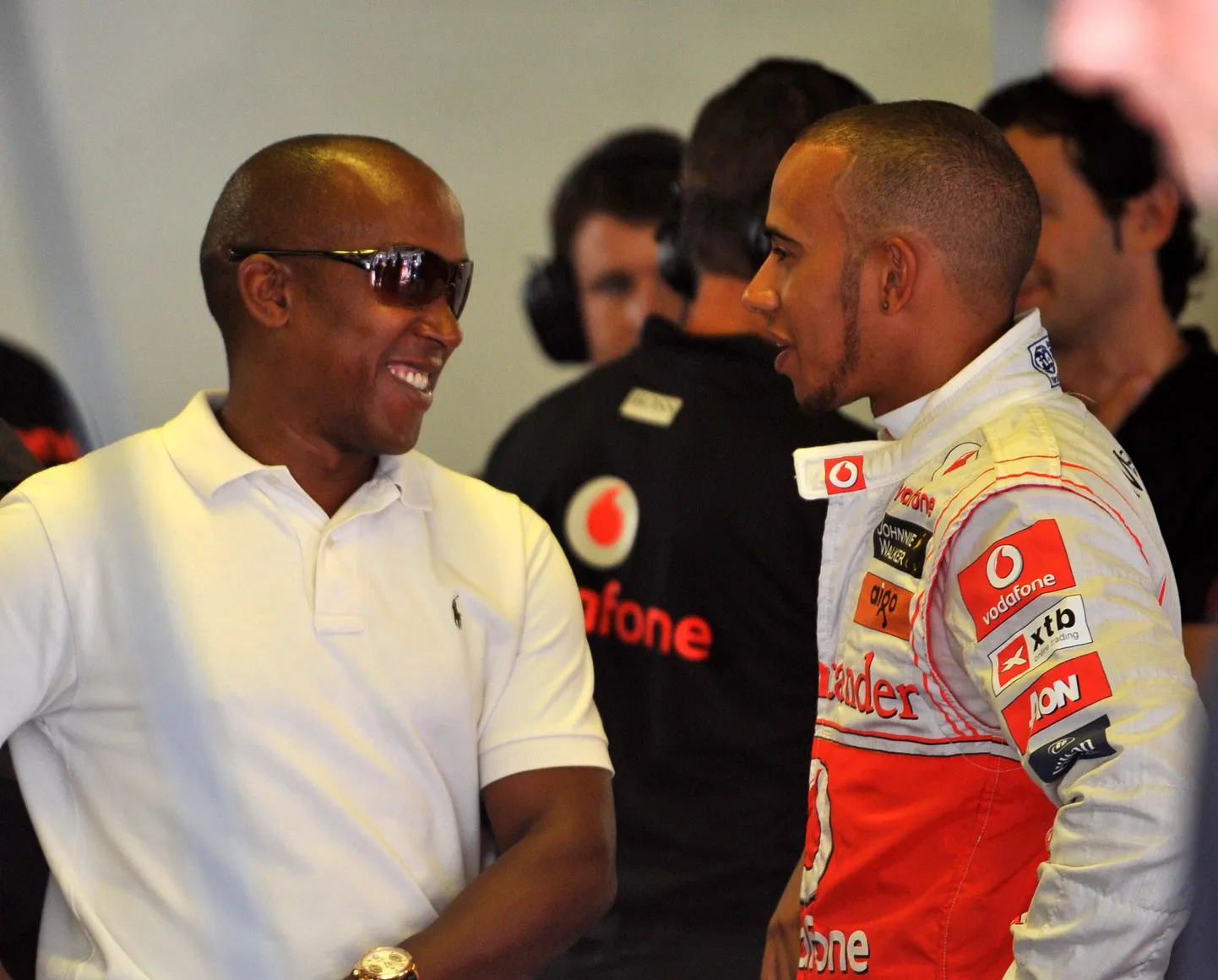Anthony Hamilton (vasakul) ja Lewis Hamilton.