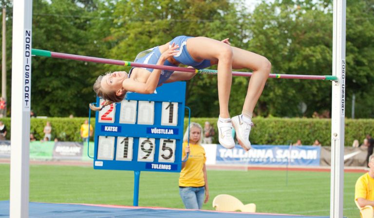 Anna Iljuštšenko Rakveres hüpatud 1.95 oli mõnda aega ka Eesti rekord.