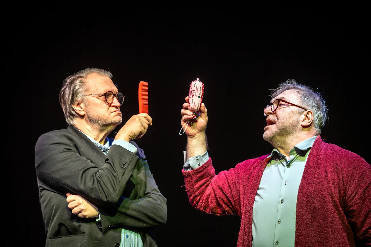 Andrus Kivirähki «Viimane etendus!» VAT teatris: Indrek Taalmaa ja Peeter Tammearu