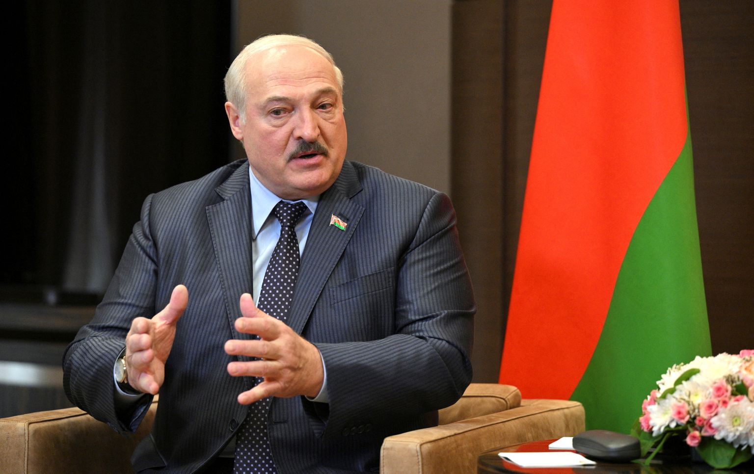 Pašpasludinātais Baltkrievijas prezidents Aleksandrs Lukašenko
