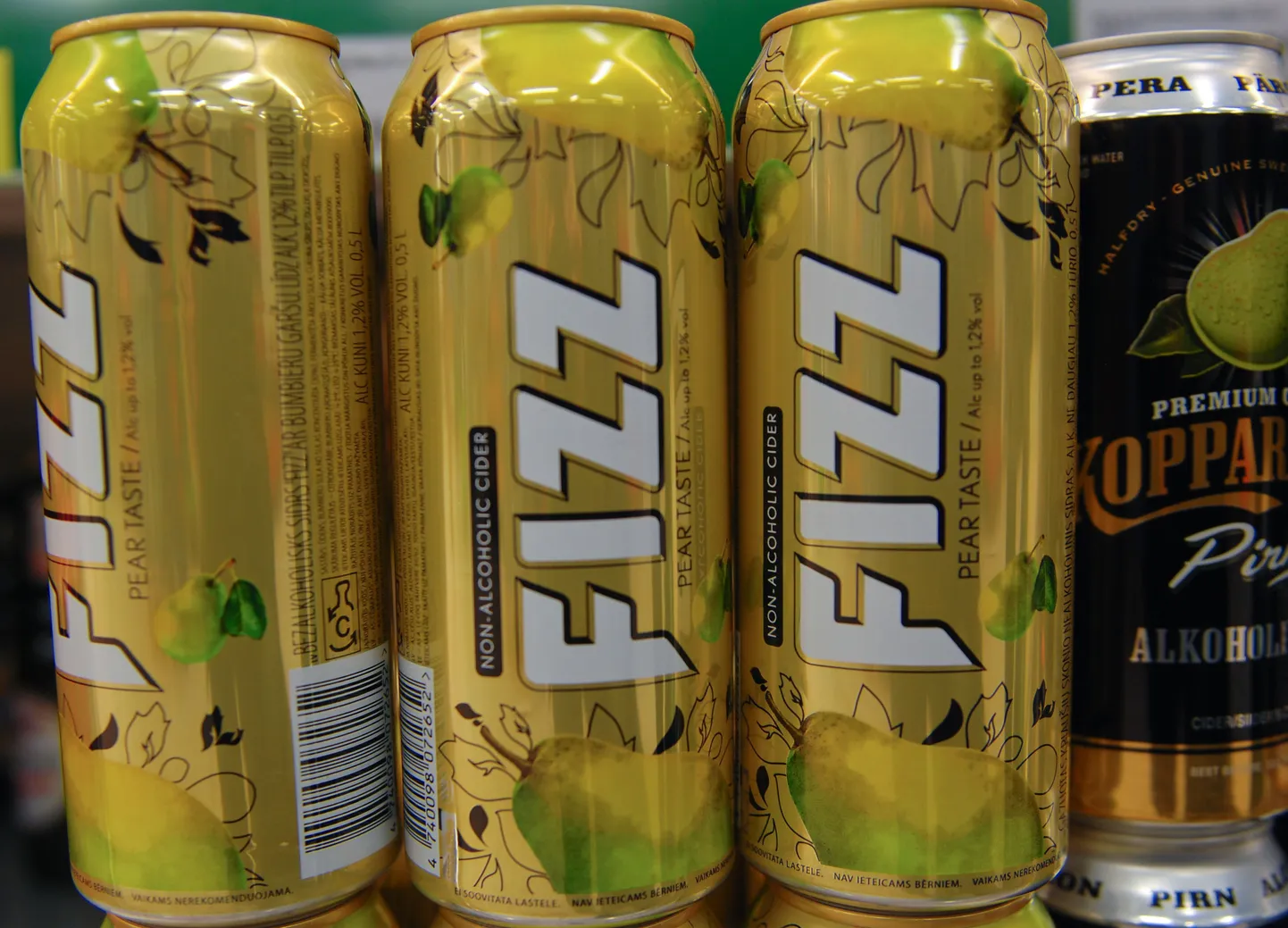 Kuni 1,2 protsendilise alkoholisisaldusega siider Fizz.