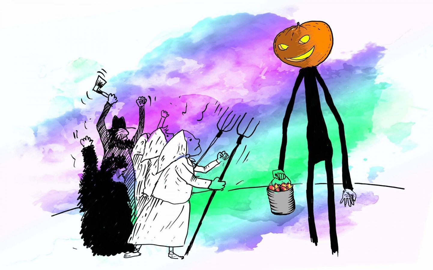 Halloween'i tähistamise kriitikute peamine argument on selle püha võõrapärasus Eesti kultuuris.
