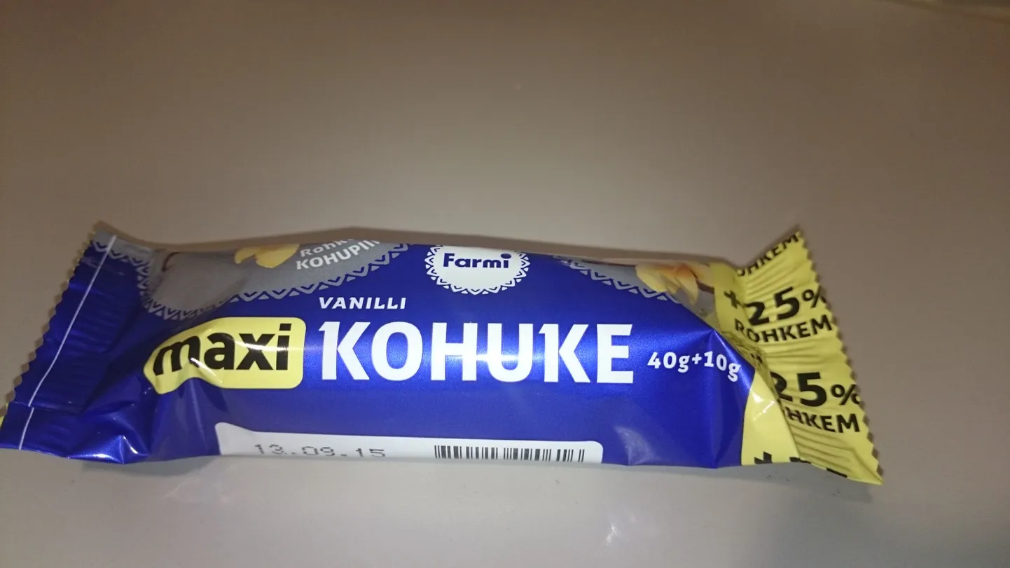 Uus maksikohuke on veerandi võrra suurem ja kaalub 50 grammi