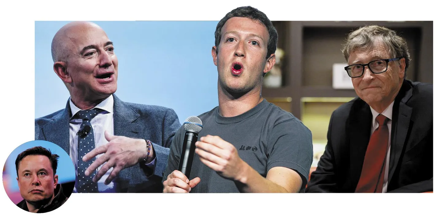 Elon Musk, Jeff Bezos, Mark Zukerberg ja Bill Gates ootavad, et Eesti valitsus nende arved kinni maksab.