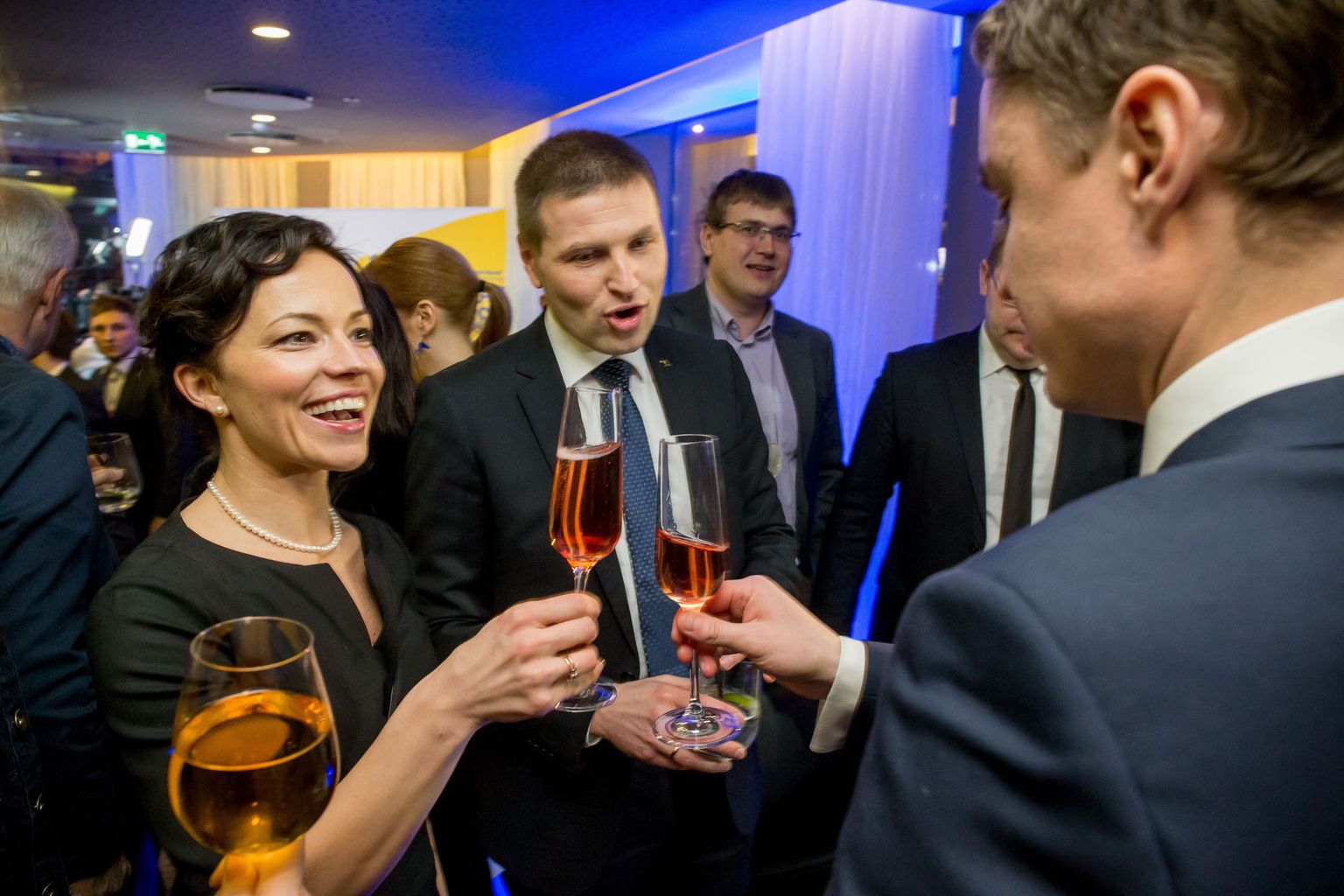 Reformierakonna valimispidu hotellis Palace 2015. aasta Riigikogu valimiste ajal.