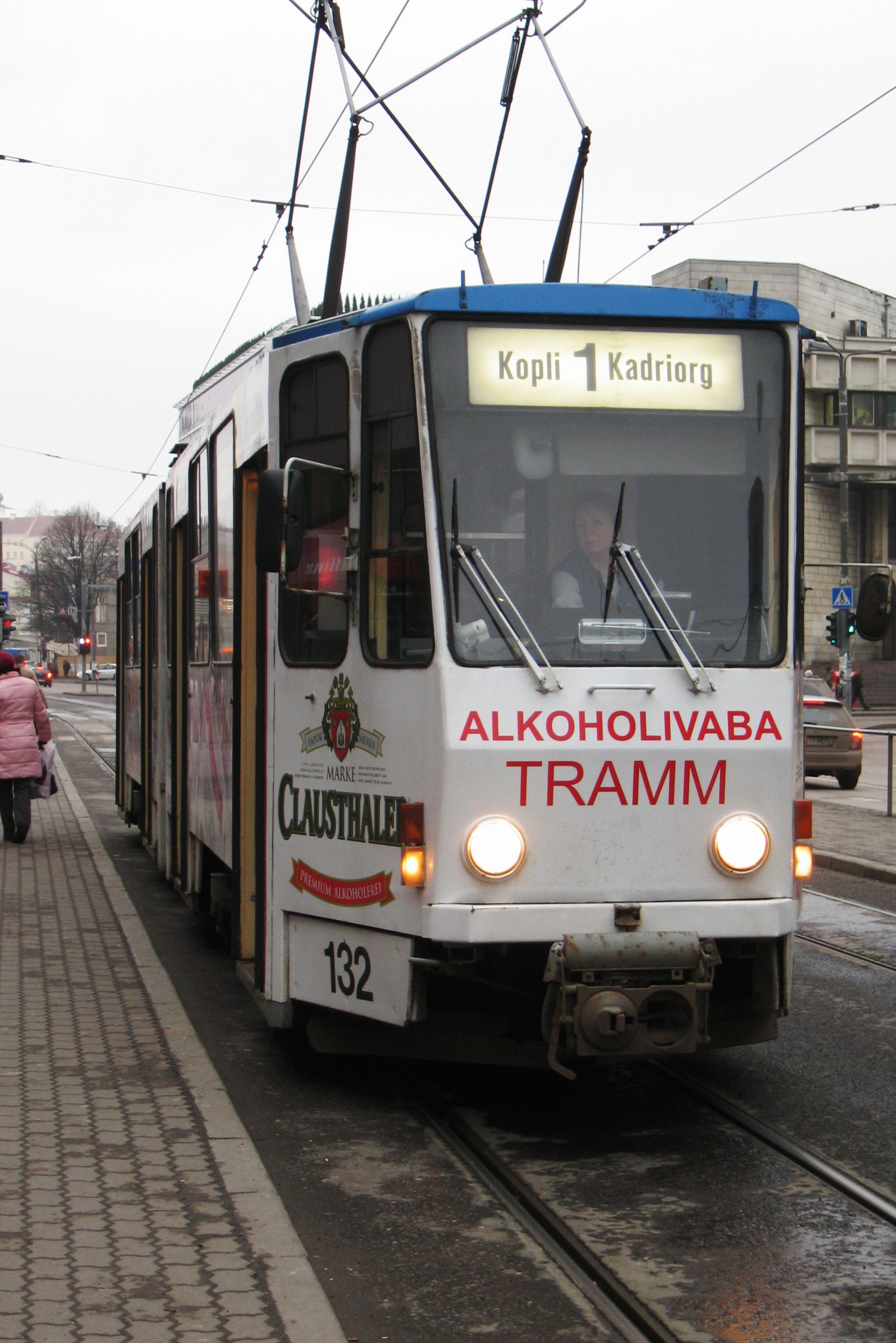 Illustreeriv pilt on aastast 2007, mil Kopli liinil sõitis "alkoholivaba tramm".