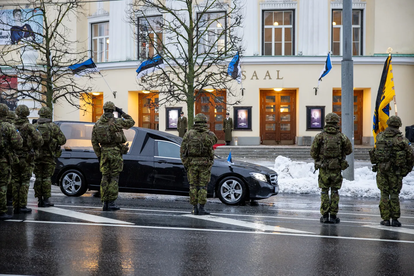 President Arnold Rüütli ärasaatmise tseremoonia Estonias.