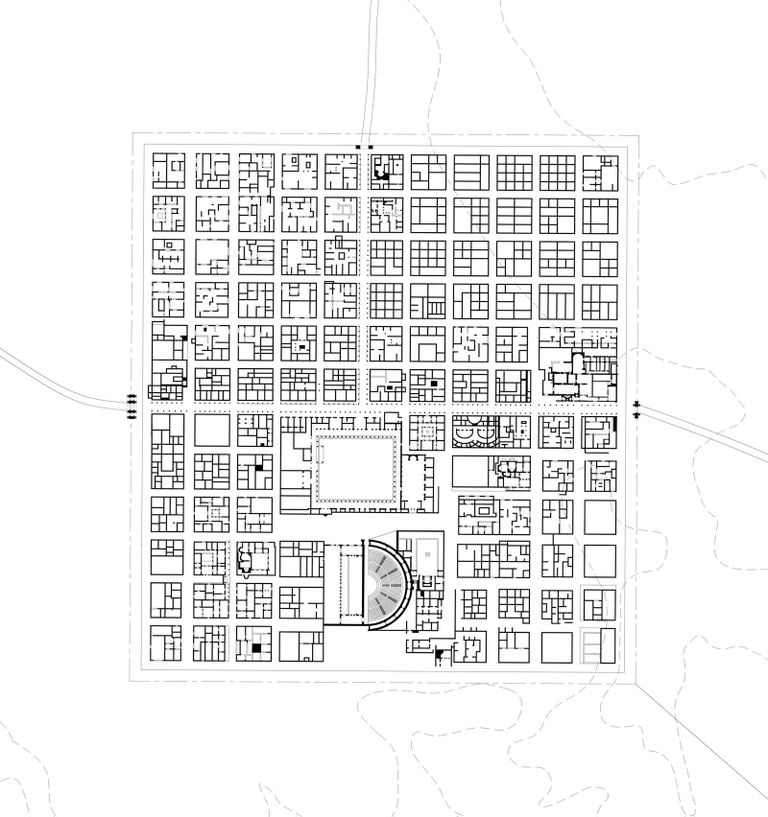Timgadi linna plaan