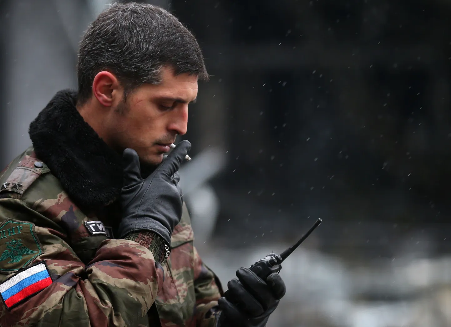 Niinimetatud Donetski Rahvavabariigi võitleja.