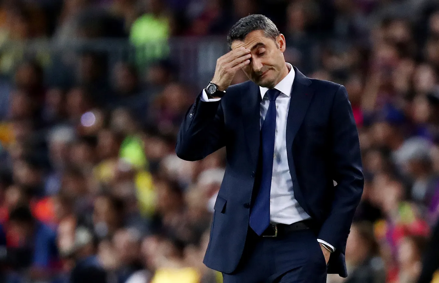Barcelona peatreener Ernesto Valverde.